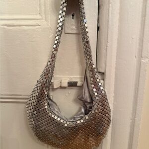 Silver Mesh Women's Bag